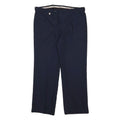 MCGREGOR Mens Navy Blue Regular Fit Straight Trousers W34 L28 Classic Zip