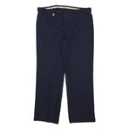 MCGREGOR Mens Navy Blue Regular Fit Straight Trousers W34 L28 Classic Zip