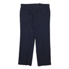 MCGREGOR Mens Navy Blue Regular Fit Straight Trousers W34 L28 Classic Zip
