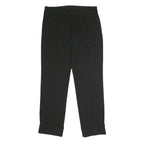 FREE PEOPLE Womens Black Regular Fit Straight Trousers W30 L29 Work Relaxed