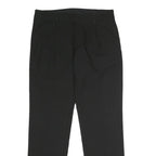 FREE PEOPLE Womens Black Regular Fit Straight Trousers W30 L29 Work Relaxed