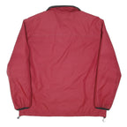 TOMMY HILFIGER Mens Red Zip Jacket XL Polyester Blend Plain Lightweight Casual