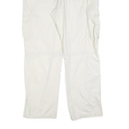 BIAGGINI Womens White Regular Fit Casual Trousers W36 L30 Polyester Blend Zip