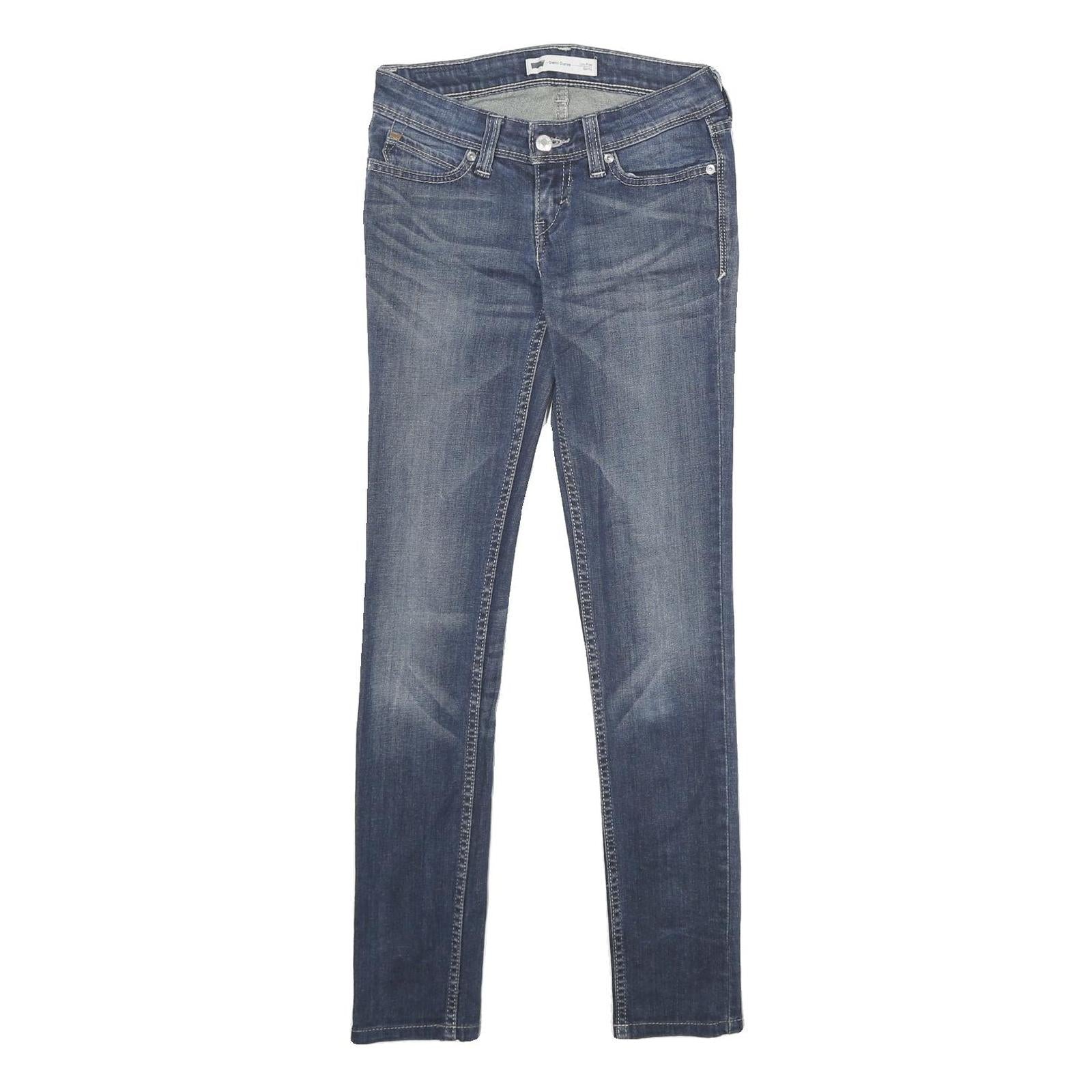 LEVI'S Demi Curve Low Rise Skinny Womens Jeans Blue Slim Skinny Denim Medium W25