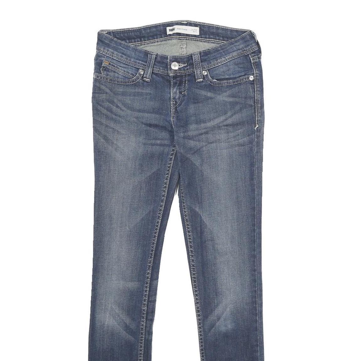 LEVI'S Demi Curve Low Rise Skinny Womens Jeans Blue Slim Skinny Denim Medium W25