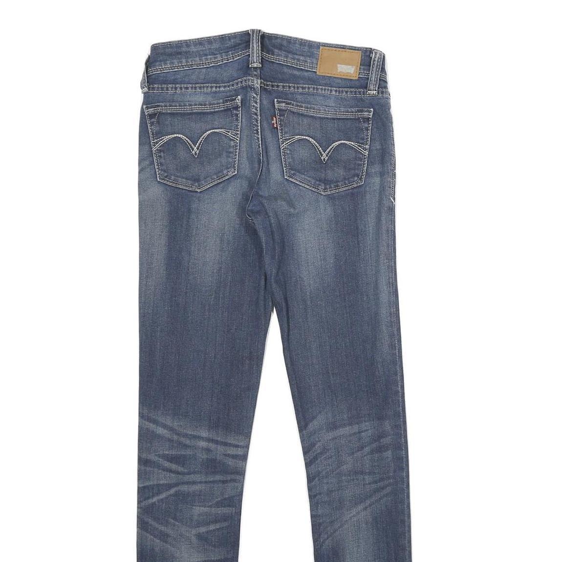 LEVI'S Demi Curve Low Rise Skinny Womens Jeans Blue Slim Skinny Denim Medium W25