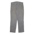CARHARTT Mens Cotton Blend Grey Relaxed Tapered Trousers W36 L33 Workwear