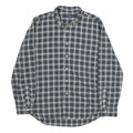 RALPH LAUREN Mens Black & Grey Plaid Cotton Shirt XL Classic Button Down