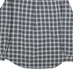 RALPH LAUREN Mens Black & Grey Plaid Cotton Shirt XL Classic Button Down