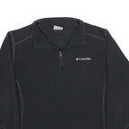 COLUMBIA Mens Black Plain Pullover Crew Neck Basic Knit M Outdoor Layering