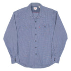 LEVI'S Mens Shirt Blue Check Long Sleeve S