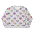 DESIGUAL Womens Patterned Jumper Grey Floral L