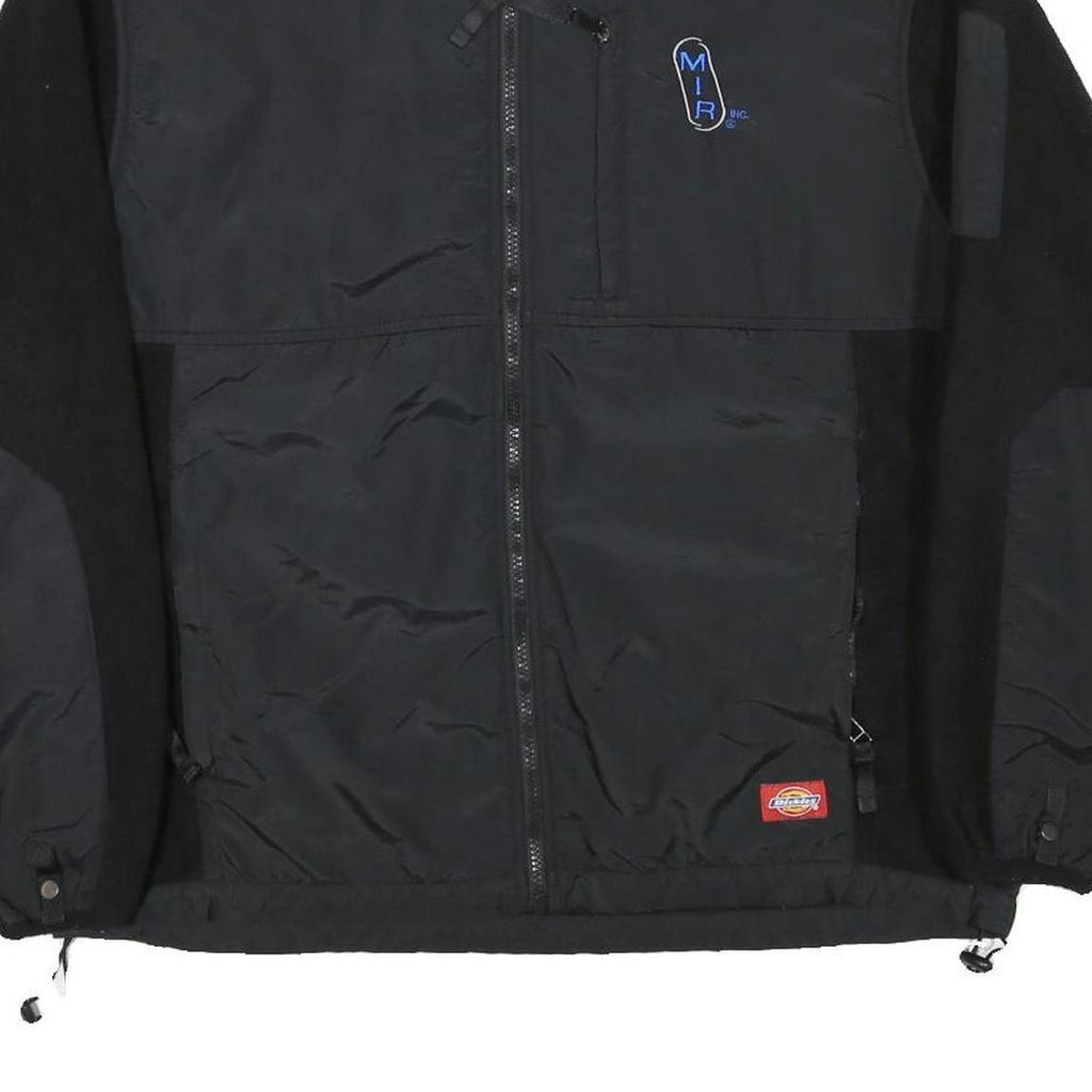 DICKIES Mens Black & Grey Workwear Jacket M Polyester Blend Plain Zip M