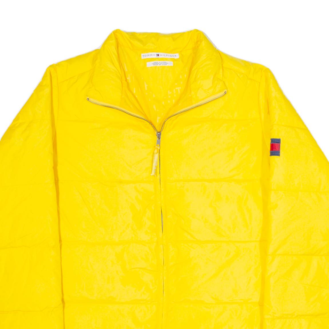 TOMMY HILFIGER Down Insulated Mens Puffer Coat Yellow M