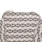 BAUM UND PFERDGARTEN Womens Cream & Black Printed Blouse Long Sleeve Round Neck