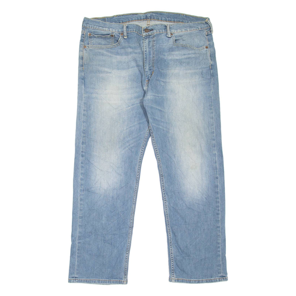 LEVI'S 505 Jeans Mens Blue Regular Straight Stone Wash W40 L30