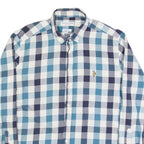 U.S. POLO ASSN Mens Shirt Blue Check Long Sleeve L
