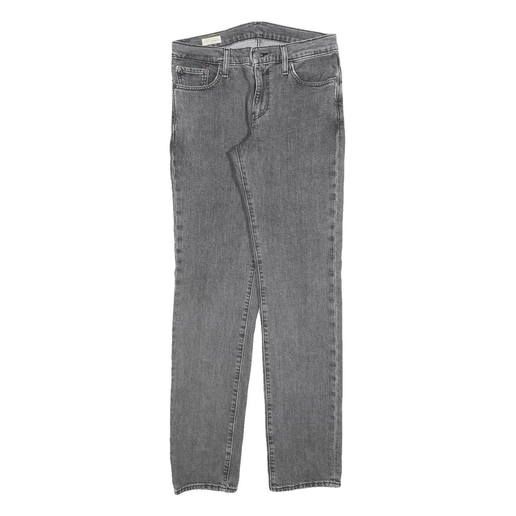 LEVI'S 511 BIG E Mens Slim Grey Denim Medium W29 L32 Stretch Cotton Blend Zip