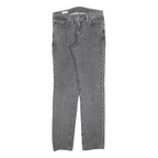 LEVI'S 511 BIG E Mens Slim Grey Denim Medium W29 L32 Stretch Cotton Blend Zip