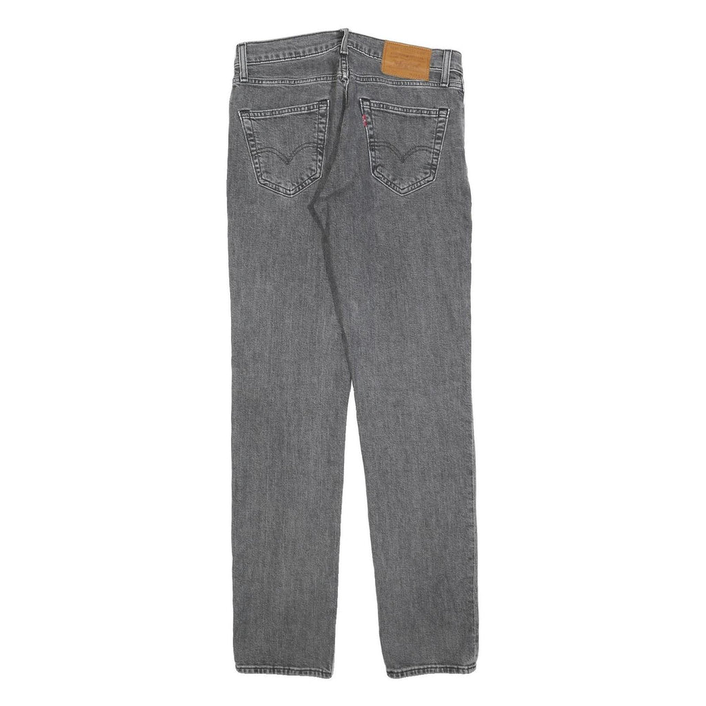 LEVI'S 511 BIG E Mens Slim Grey Denim Medium W29 L32 Stretch Cotton Blend Zip