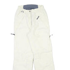 HELLY HANSEN Womens Polyester Blend White Regular Straight Trousers W25 L30