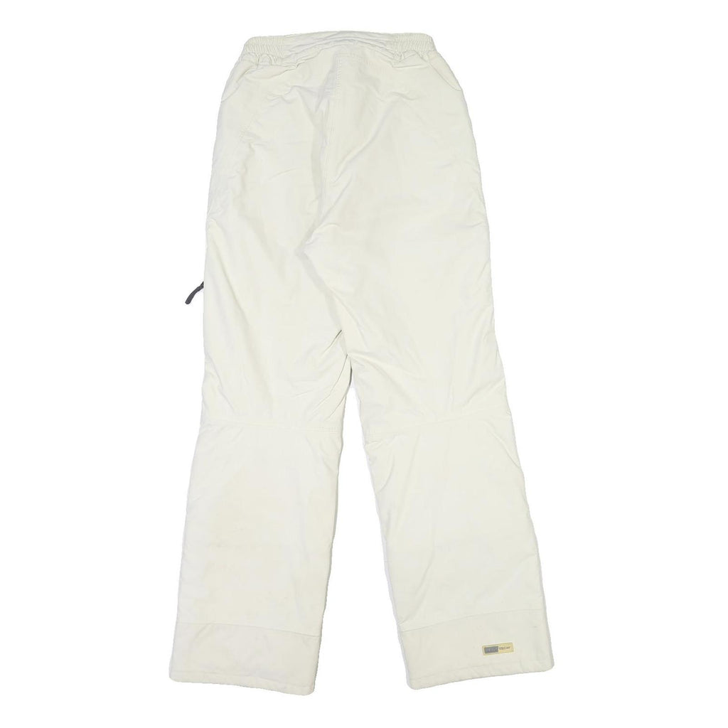 HELLY HANSEN Womens Polyester Blend White Regular Straight Trousers W25 L30
