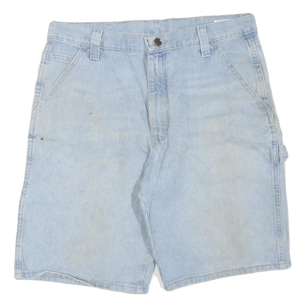 WRANGLER Mens Shorts Blue Casual M W34 Cotton Blend Carpenter Style Workwear