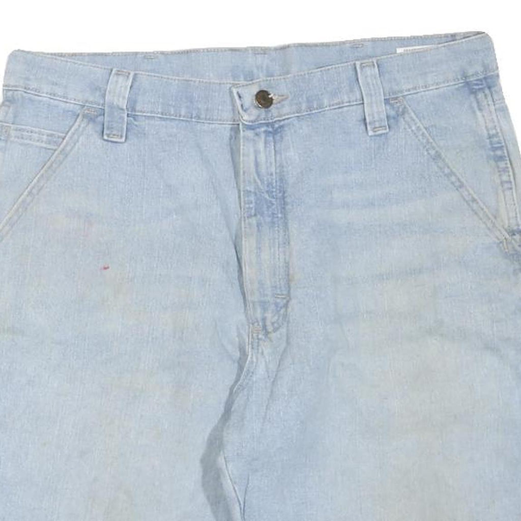 WRANGLER Mens Shorts Blue Casual M W34 Cotton Blend Carpenter Style Workwear