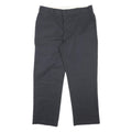DICKIES Mens Cotton Blend Black Regular Straight Trousers W38 L30 Workwear Zip