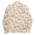 Womens Printed Shirt Brown Collared Long Sleeve Floral M