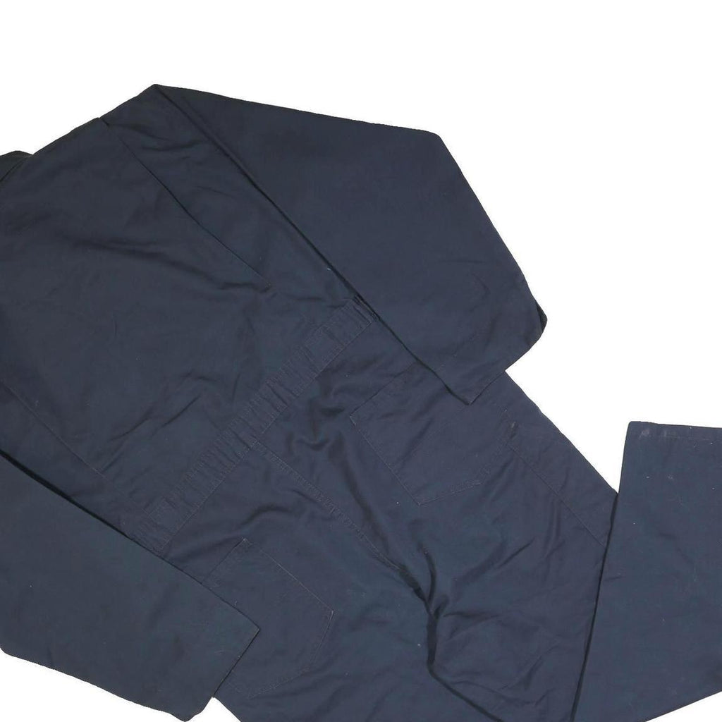 DICKIES Mens Blue Cotton Blend Regular Fit Dungarees XL W44 L30 Workwear