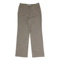 JOHANY Womens Regular Checked Trousers Beige W28 L27 Smart Casual Zip Closure