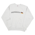 SOFFE SWEATS Mens Grey Germany Crew Neck L Cotton Blend Casual Sweatshirt