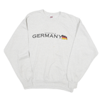 SOFFE SWEATS Mens Grey Germany Crew Neck L Cotton Blend Casual Sweatshirt