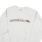 SOFFE SWEATS Mens Grey Germany Crew Neck L Cotton Blend Casual Sweatshirt
