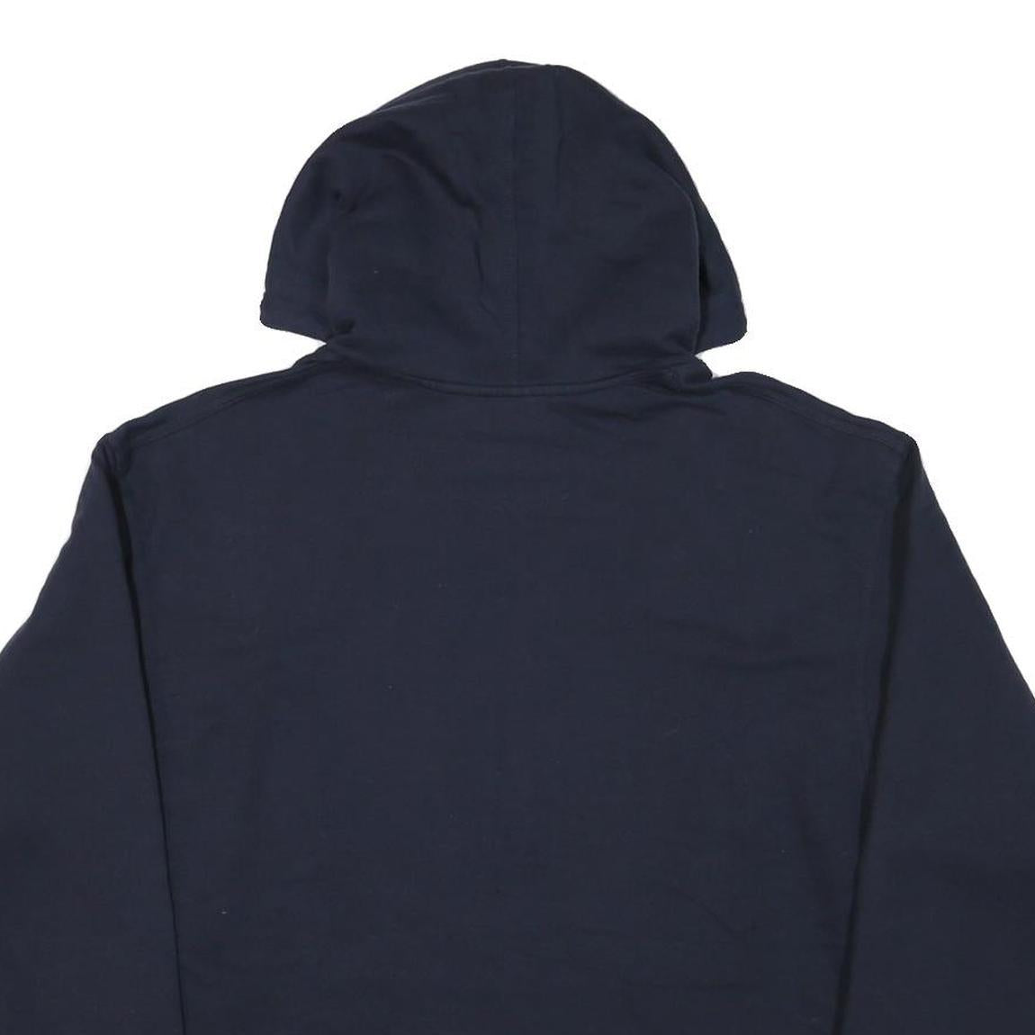 CHAMPION Mens Navy Blue Hoodie L Cotton Blend Pullover Casual Sportswear