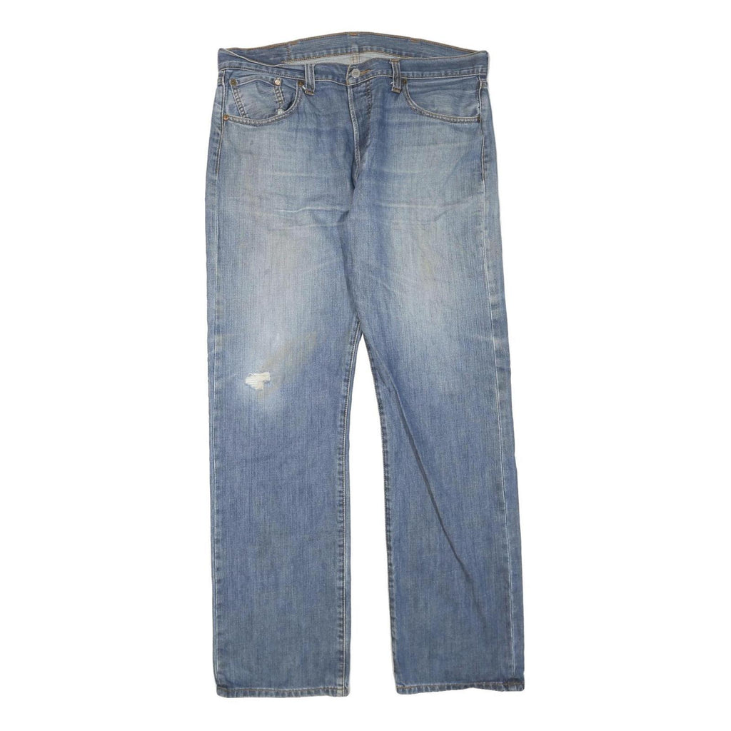 LEVI'S 501 Mens Jeans Blue Regular Straight Denim Light W38 L34 Button Cotton
