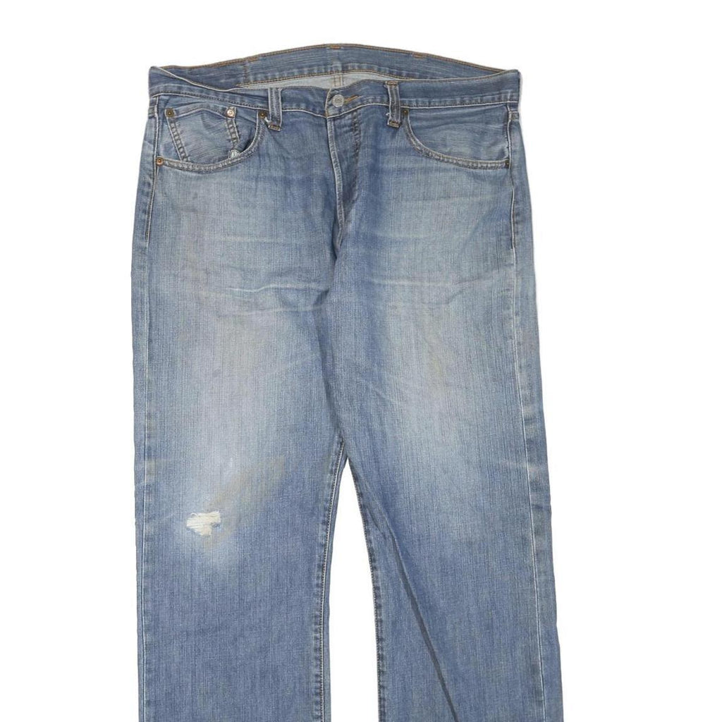 LEVI'S 501 Mens Jeans Blue Regular Straight Denim Light W38 L34 Button Cotton