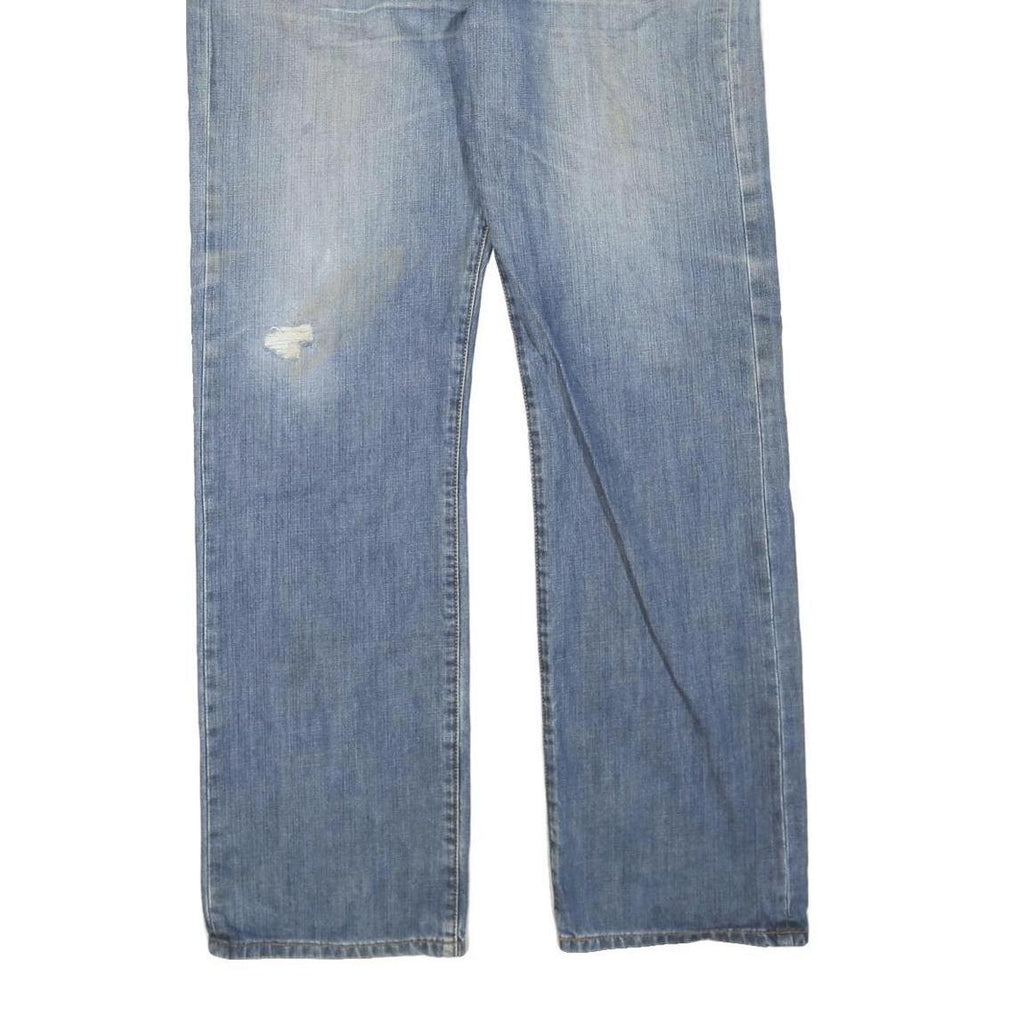 LEVI'S 501 Mens Jeans Blue Regular Straight Denim Light W38 L34 Button Cotton