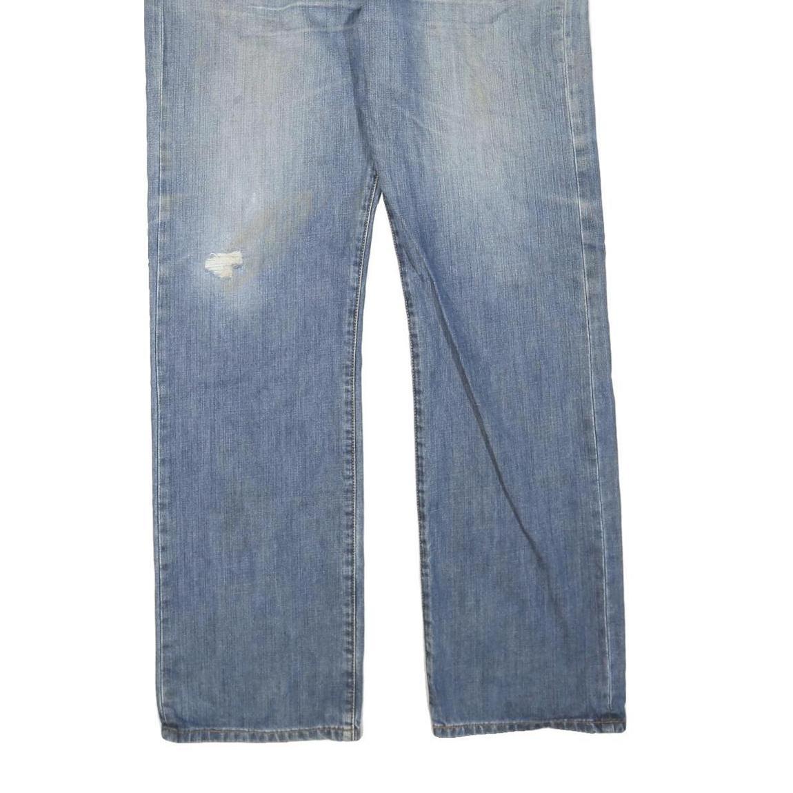 LEVI'S 501 Mens Jeans Blue Regular Straight Denim Light W38 L34 Button Cotton