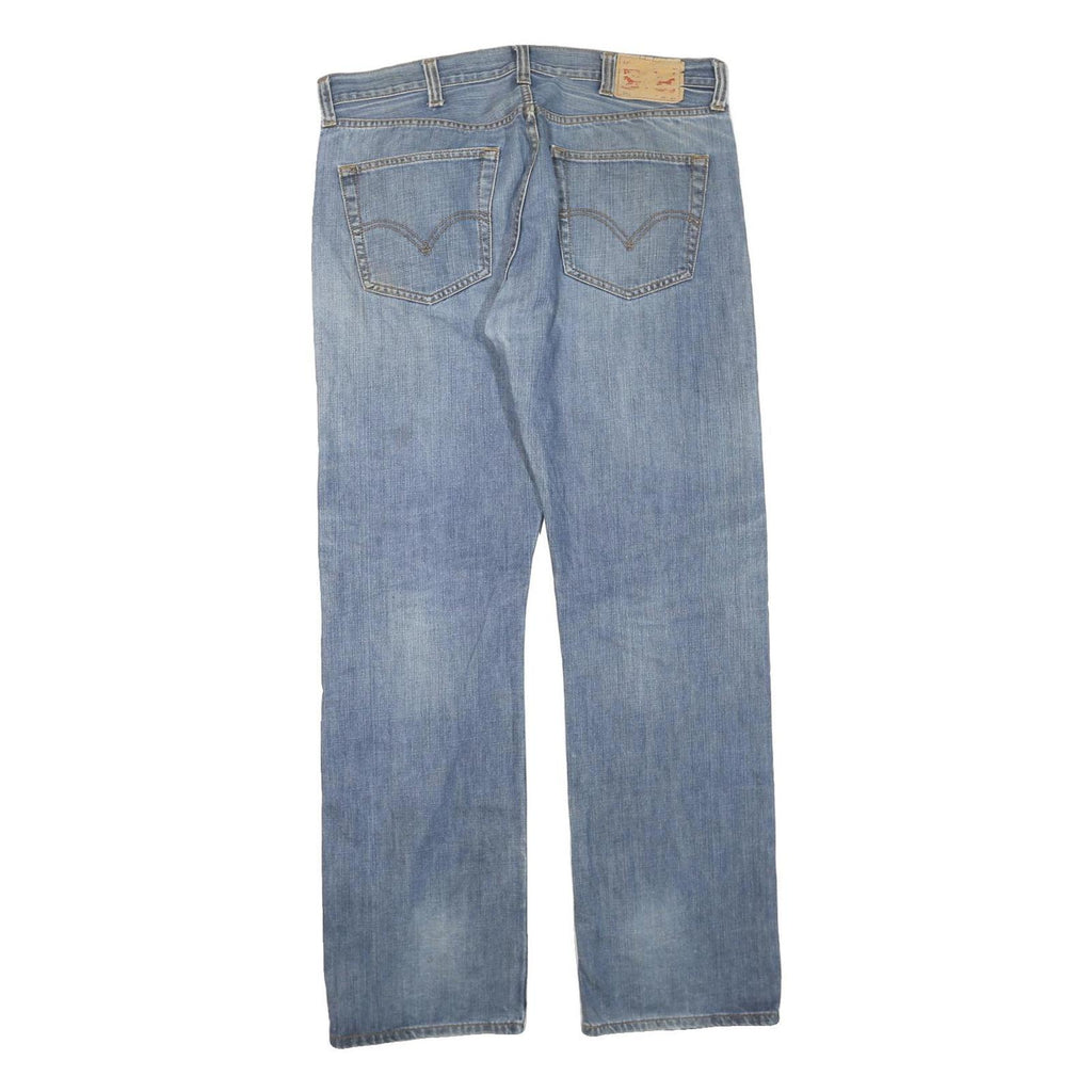 LEVI'S 501 Mens Jeans Blue Regular Straight Denim Light W38 L34 Button Cotton