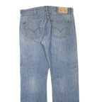 LEVI'S 501 Mens Jeans Blue Regular Straight Denim Light W38 L34 Button Cotton
