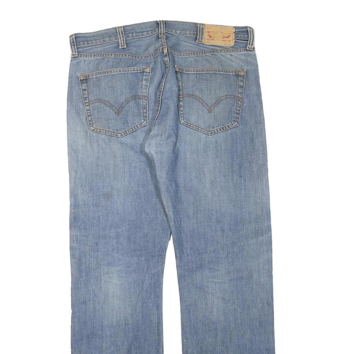 LEVI'S 501 Mens Jeans Blue Regular Straight Denim Light W38 L34 Button Cotton