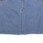 SONOMA Womens Blue Denim Mini Skirt Cotton Blend Casual L Fashion