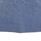 SONOMA Womens Blue Denim Mini Skirt Cotton Blend Casual L Fashion