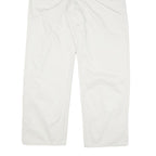 CALVIN KLEIN JEANS Mens Cotton Blend White Regular Straight Trousers W34 L31