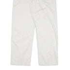 CALVIN KLEIN JEANS Mens Cotton Blend White Regular Straight Trousers W34 L31