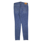 LEVI'S Womens Jeans Blue Slim Skinny Denim Light W29 L30 Zip 711 Model