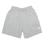 NIKE Mens Grey Casual Shorts S W28 Cotton Blend Relaxed Fit Logo Pocket