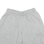 NIKE Mens Grey Casual Shorts S W28 Cotton Blend Relaxed Fit Logo Pocket